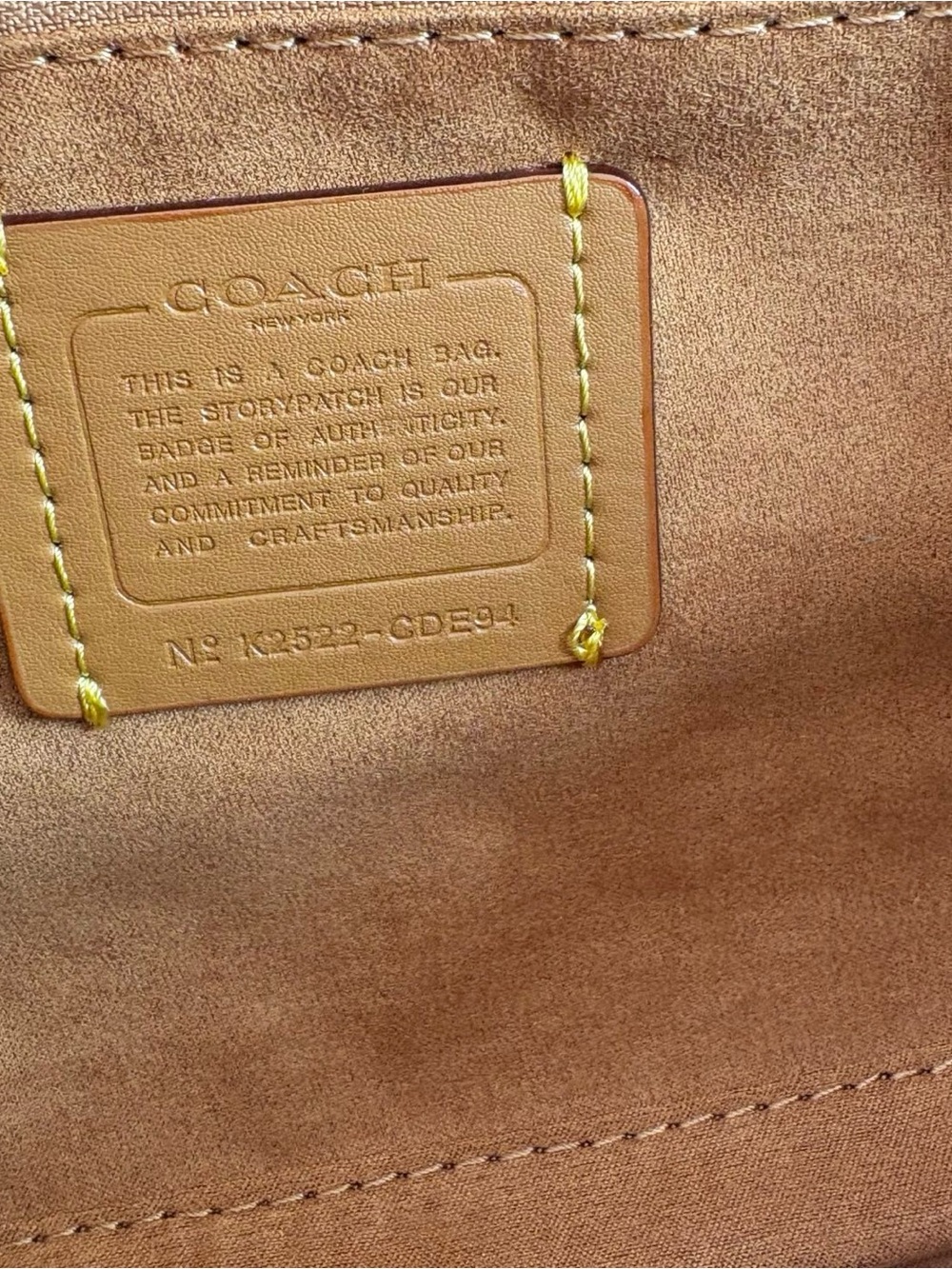 Coach Blue Signature Jacquard Shoulder Bag - Picture 8 of 8